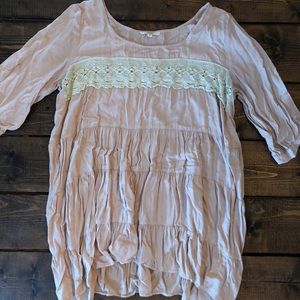 Ruffle Lace Shabby Chic Top